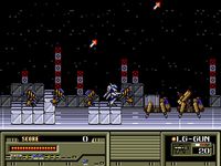 une photo d'Ã©cran de Target Earth sur Sega Megadrive
